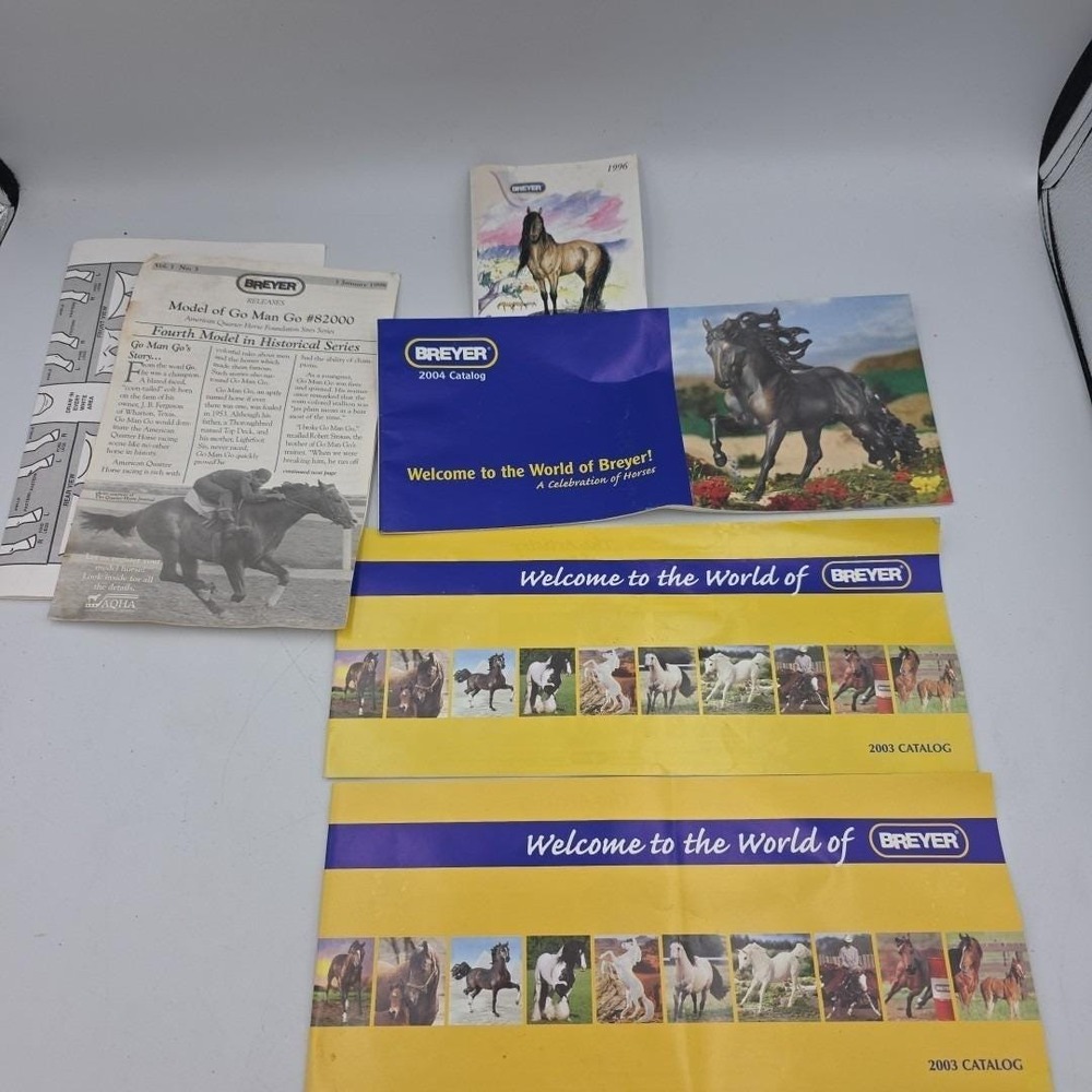 Breyer Catalog Vintage 1996, 2003,2004 Horse Cat Dog Farm Animal Toys
